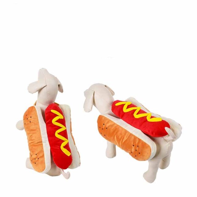 Funny Hot Dog Costume For Puppies and Dogs