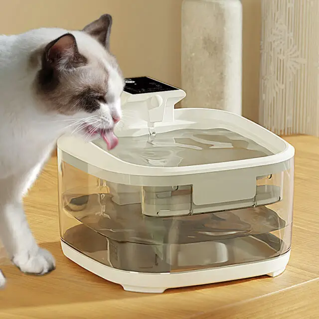 Cat Water Fountain Charging Without Plug-in Cycle