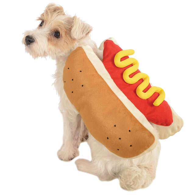 Funny Hot Dog Costume For Puppies and Dogs