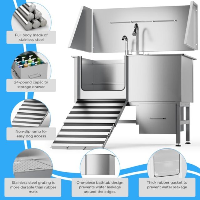 Stainless Steel Dog Bath Table - Image 7
