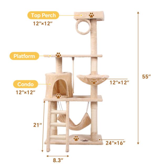 Guided Pet Cat Climbing Frame - Image 3